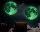 Full Moon Sticker, Glow in the Dark Moon Decal, Lunar Wall Sticker